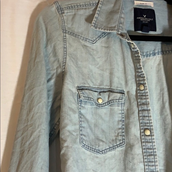 American Eagle Outfitters denim button-up - Picture 3 of 3
